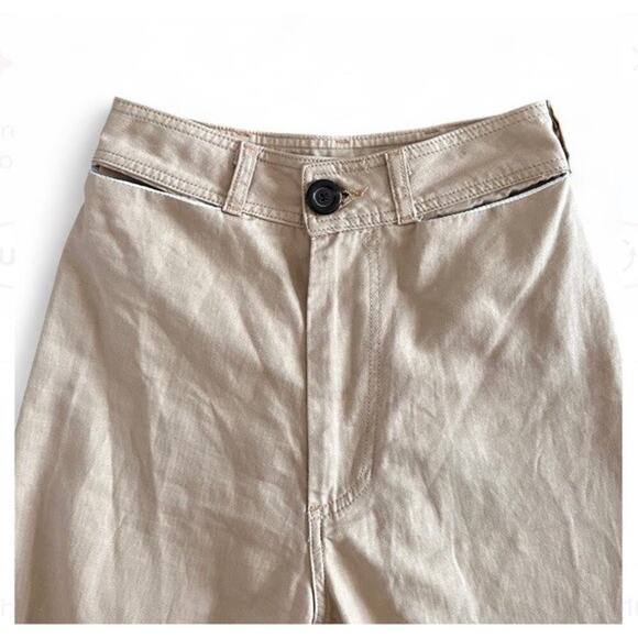 Creatures Of Comfort Madison Wide Leg High Waisted Pants Womens Cream Size 4 USA - Picture 3 of 8